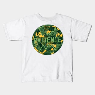 Forrest Green Circle of Patience Kids T-Shirt